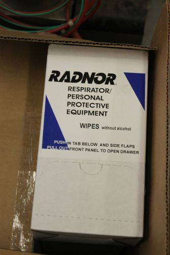 RADNOR RESPIRATOR PERSONAL WIPE CASE OF 10 BOXES OF 100 WIPES 64051443