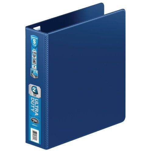 Wilson jones ultra duty d-ring binder with extra durable hinge, 2-inch, navy for sale
