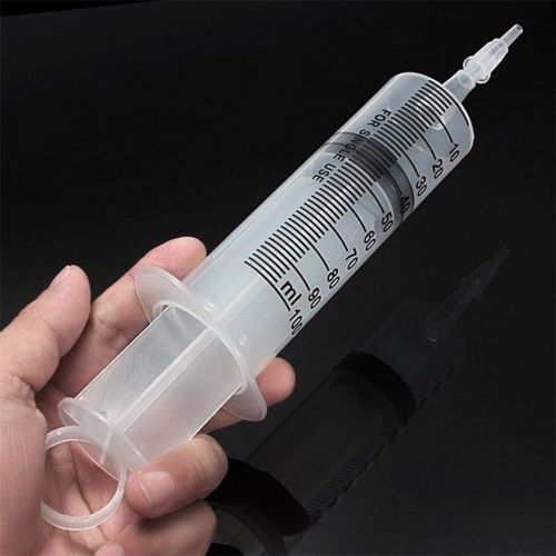 100ML Large Plastic Hydroponics Nutrient Sterile Disposable Measuring Syring DW