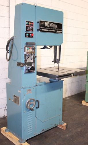 20&#034; Thrt 14&#034; H MSC 951464 VERTICAL BAND SAW, Vari-Speed, Tilt Tbl, Blade Welder,