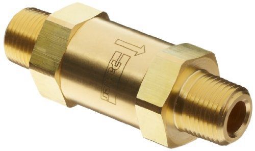 Parker F Series Brass Instrumentation Filter, Inline, 1 Micron, 1/4&#034; NPT Male