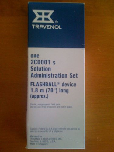 TRAVENOL 2C0001 s IV I.V. Solution Administration Admin Infusion tubing Set