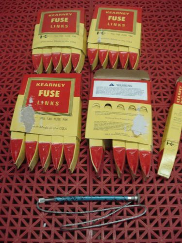 Lot of 5 kearney fitall fuse link ks 25a cat. 21025 cooper power systems  new for sale