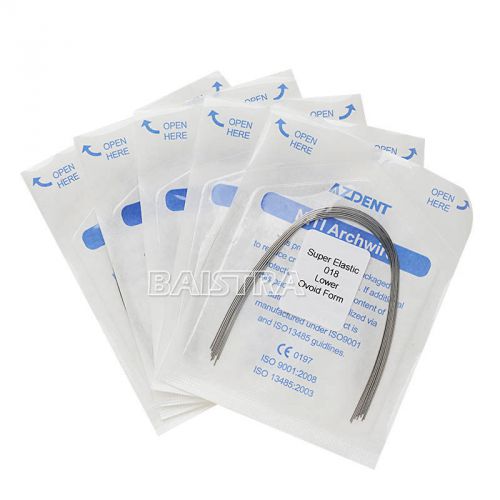 20 Pack Dental Arch Wire 018 Lower AZDENT Orthodonic Super Elastic Niti