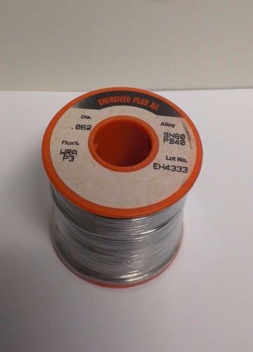 1 lb Rosin Core Solder,  60/40 SN/PB   .062 Dia.  NEW