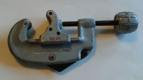 Rigid no. 20 tubing/pipe cutter 5/8-2 1/8 od for sale