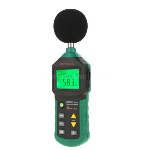 Mastech ms6700 digital sound level meter db meter measuring 30~130db auto range for sale