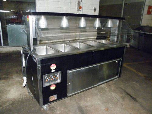 Vollrath 74&#034; portable five well electric heat &amp; hold hot food steam buffet table for sale