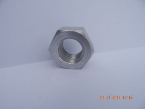7/8-9 SOLID ALUMINUM FINISHED HEX NUTS..QUANITY 2 PCS..NEW