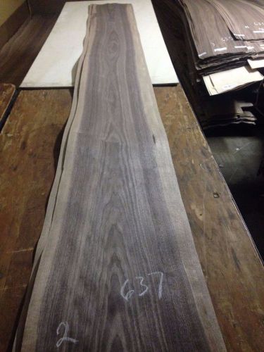Wood Walnut Veneer 118X12,13,   total  2 pcs RAW VENEER N637..rustic nutts