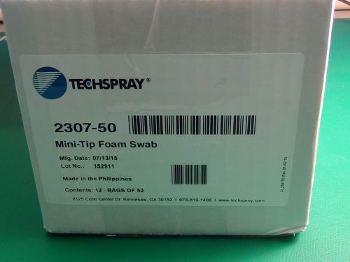 Techspray 2307-50 Anti-Static Polyurethane Foam Swabs- Case Of 600