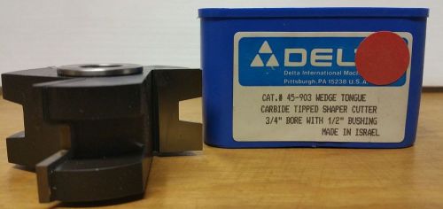 Delta cat# 45-903 wedge tongue carbide tipped shaper cutter *b.n.o.s* for sale
