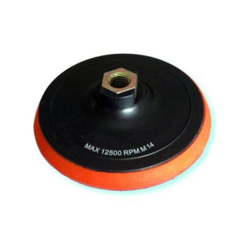 4&#034; Back Up Holder Rigid Pad with M14 Threaded Adapter Mount, Velcro Style