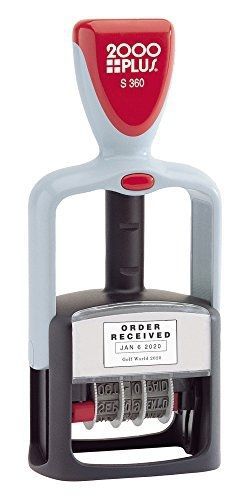 Cosco(r) self-inking date and phrase stamp, type size #2 for sale