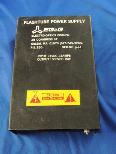 EG&amp;G Electro-Optics Division Flashtube Power Supply P.S. 350