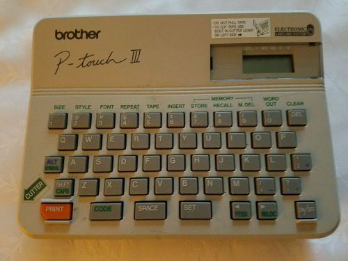 Brother P-Touch III  PT10 Label Maker
