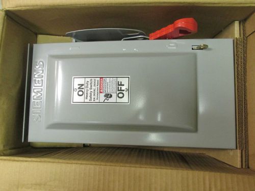 NIB.. Siemens 30A Fusible Safety Switch 240V  Cat# HF221NR.. UK-300