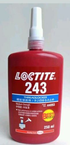 Loctite 243 medium strength threadlocker 250ml - exp 2017 - free priority mail for sale