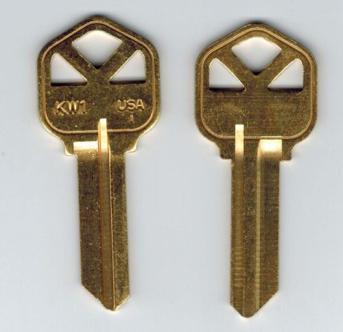 10 Kwikset KW1 Brass Key Blank