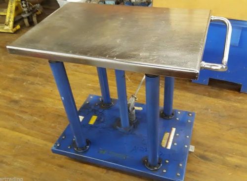 HT-20-2436A Hydraulic Lift Table, 36x24x54 In. 2014 2000lbs Capacity  (C#2)