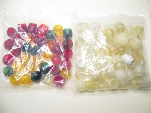2 Bags of Dome Lenses for Indicator Lights Assorted Colors