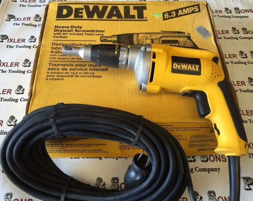 Dewalt dw272w drywall screwdriver driver w/ 50&#039; locking prong cord  dw272 for sale
