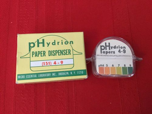 Vintage PH Test Strips- pHydrion Paper Dispenser