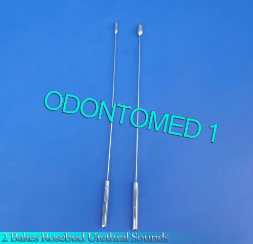 2 Pcs Bakes Rosebud Urethral Sounds 6mm+9mm