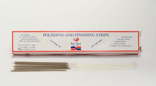 Dental Polishing Strips Wide 4.0mm Polyester Fine/Medium Grit One-Side 100/Box
