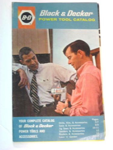 Vintage 1963 Black &amp; Decker Power Tools Catalog Brochure Lot Drills Saws ++.