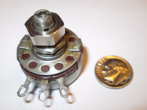 25k ohm 2 watt potentiometer  1 pc  allen-bradley type j  locking - threaded nos for sale