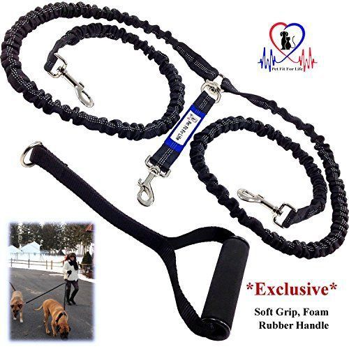 Pet fit for life 72&#034; premium dual dog leash with comfor...dog, playpen, exercise for sale