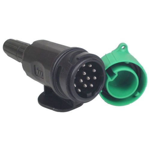 12v 13 Pin Euro Carvan Trailer Plug - Maypole Black Plastic Cat Towing Electric