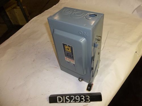 Sqare D 600 Volt 30 Amp Non Fused Disconncect Safety Switch (DIS2933)