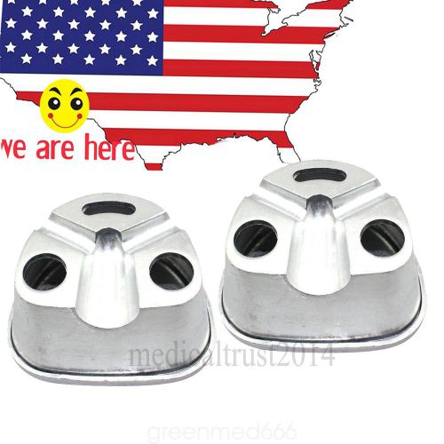 2PCS DENTAL Lab silver Aluminum Duplicating Flasks PRESS compress compressor