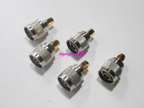 5pcs Adapter N male plug to RP-SMA male jack RF connector coaxial
