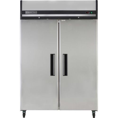 Maxx Cold 2 Door Refrigerator Stainless Steel MXCR49-FD