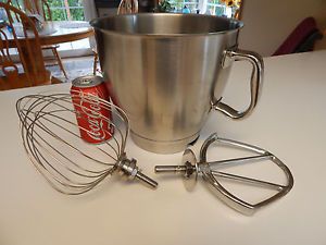 mixing bowl attachments Kenwood Major Chef beater paddle whisk stainless