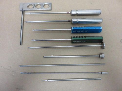 Mitek arthroscopic drill guide instrument set- (10) pieces total for sale