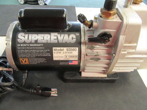 Yellow jacket 93560 - superevac 6 cfm vacuum pump for sale