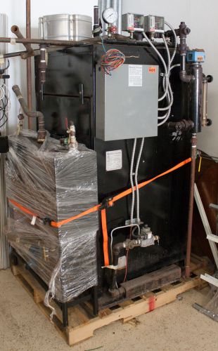 General boilers 9.5 hp natural gas fired steam boiler with return tank and pump for sale