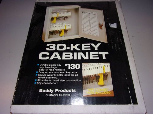 Buddy products metal 30 key cabinet #130 for sale