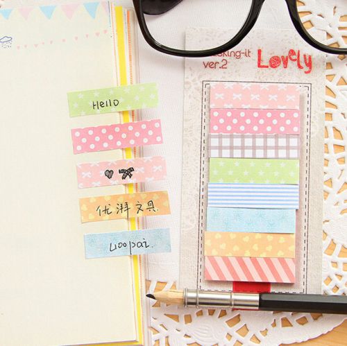 160 Pages Sticker Post It Bookmark Point Marker Memo Notepad Sticky Notes Useful