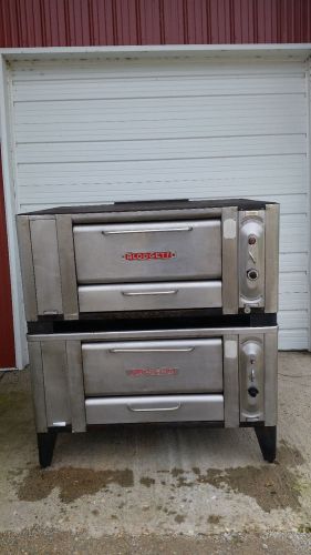 Blodgett double stack stone deck 1000 ovens natural gas tested for sale