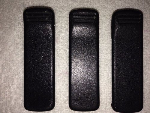 3 Used Motorola Belt Clips for HT1000 MTS 2000 Handheld Radios Part # 4205524W01