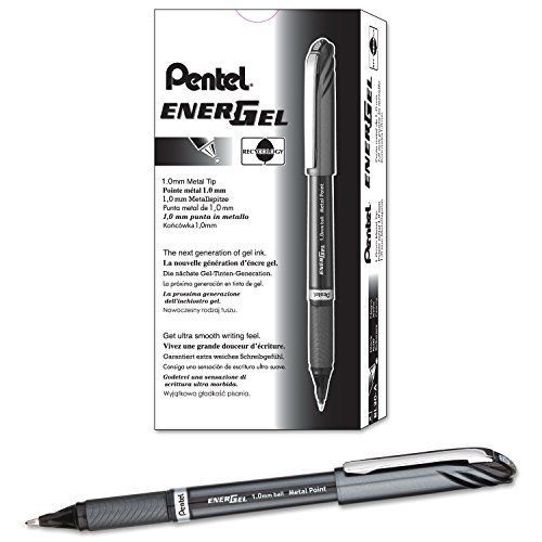 *NEW* 1 Dozen Pentel EnerGel NV Liquid Gel Pens (BL30-A) - Bold - Box of 12