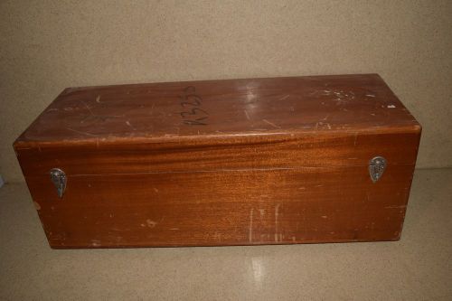 ++ WOOD HARD EQUIPMENT CARRYING CASE - 24&#034; L X 8 1/2&#034; W X 6&#034; D  INSIDE (N8)