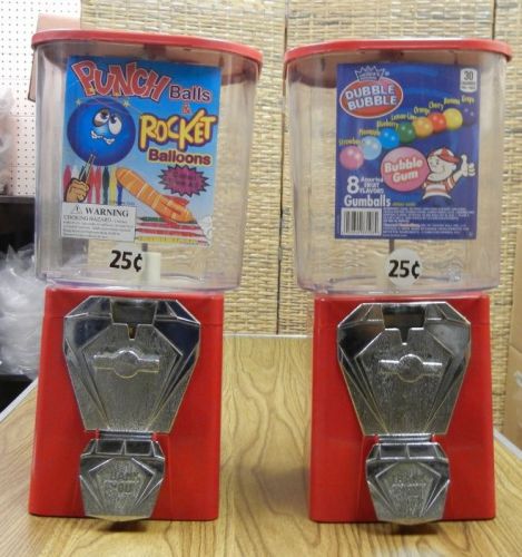 Two A&amp;A Global Gumball Bouncy Ball Toy capsule bulk vending machines