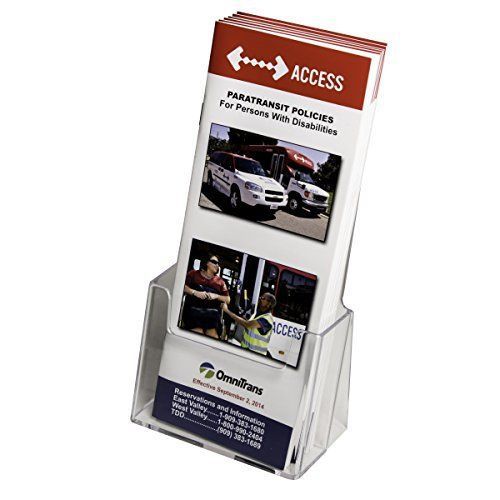 Clear-ad - lhf-s100 - acrylic trifold brochure holder (pack of 10) for sale