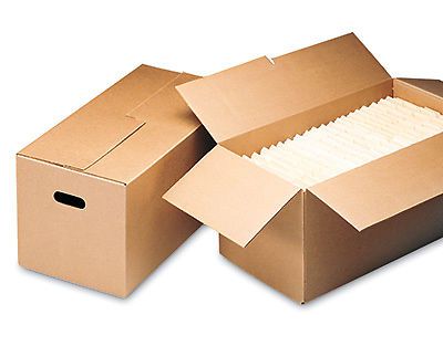 24&#034; x 12&#034; x 10-1/4&#034; File Storage Box - Kraft (25 Boxes)